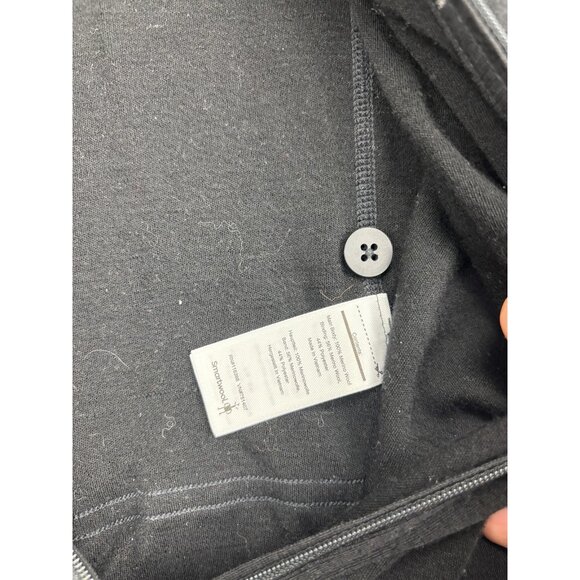 Smartwool Unitard Womens Large Black Hooded Merino Wool Zip One Piece Base Layer - Picture 8 of 10